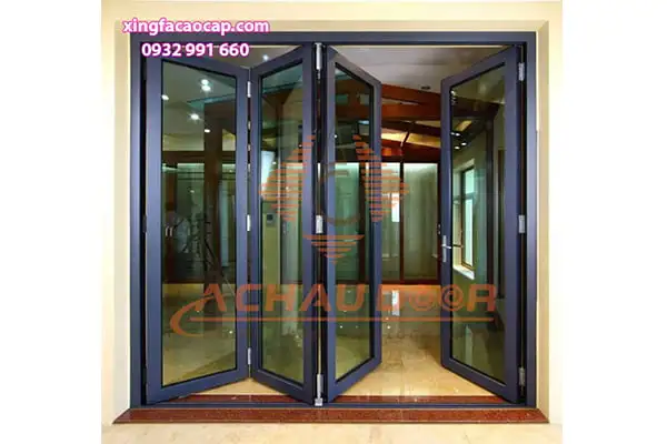 Cửa Đi Xếp Trượt 4 Cánh Nhôm Xingfa