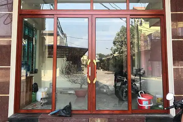 Cửa trượt quay nhôm kính Aluvina