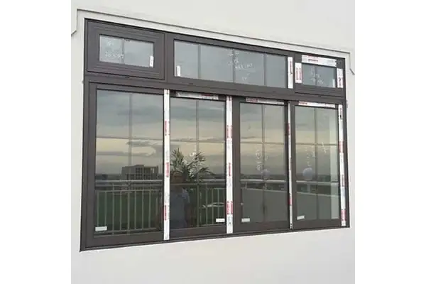 cửa sổ mở lùa 4 cánh nhôm Xingfa