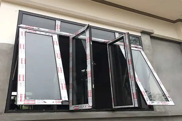 Cửa sổ mở quay 4 cánh nhôm XingfaWindow