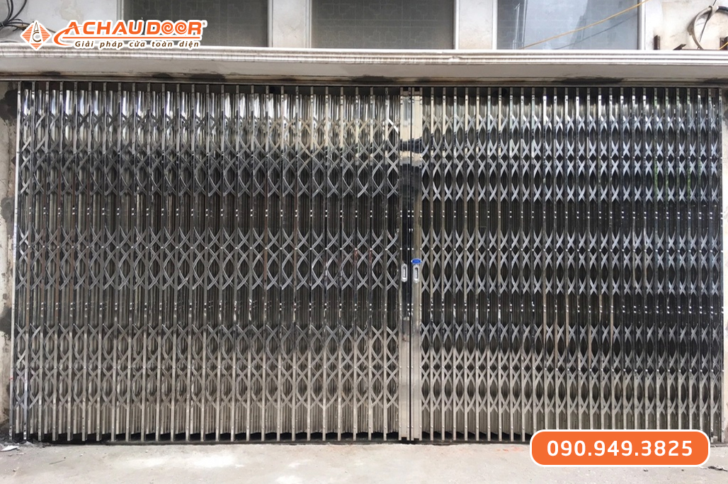 Cửa kéo Inox 304 có lá U 7 dem