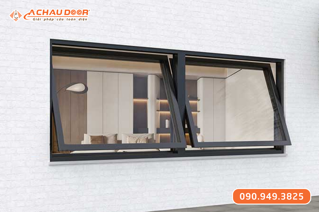 Cửa sổ bật 2 cánh nhôm XingfaWindow