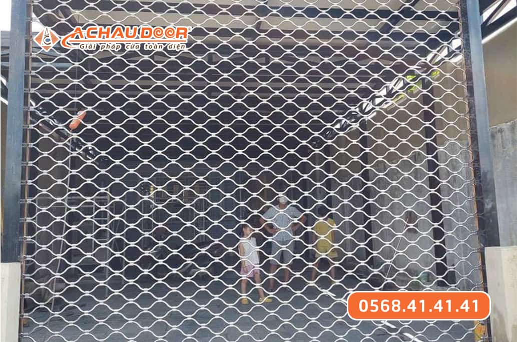 Cửa Cuốn Inox Lưới Mắc Võng