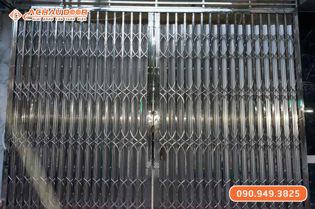 Cửa kéo Inox 304 có lá U 7 dem