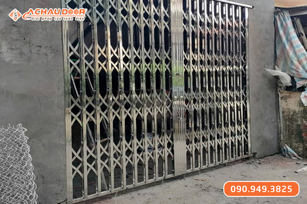 Cửa Kéo Inox 304 Không Lá U 1 Ly