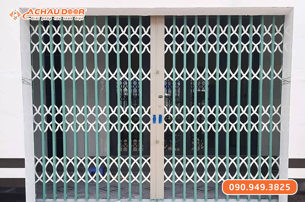Cửa kéo Đài Loan tôn mạ màu không lá U 6 Zem