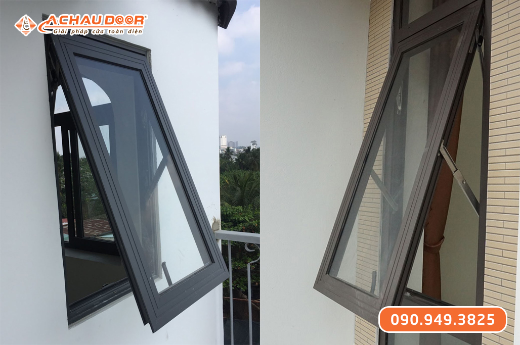 Cửa sổ mở hất 1 cánh nhôm Xingfa
