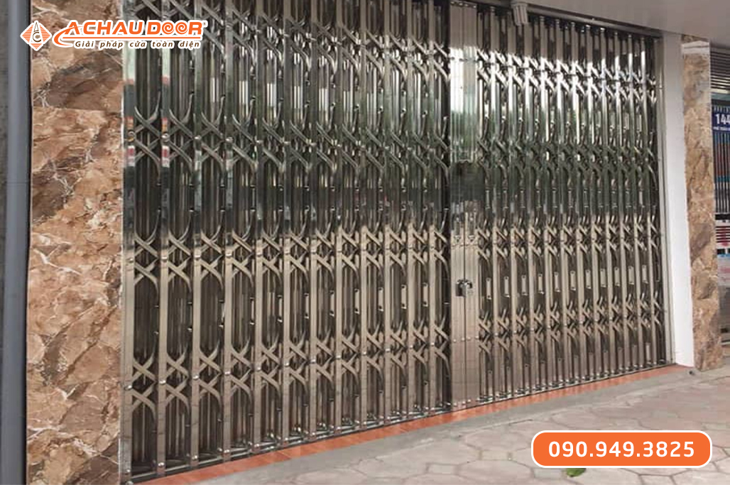 Cửa kéo Inox 304 có lá U 7 dem