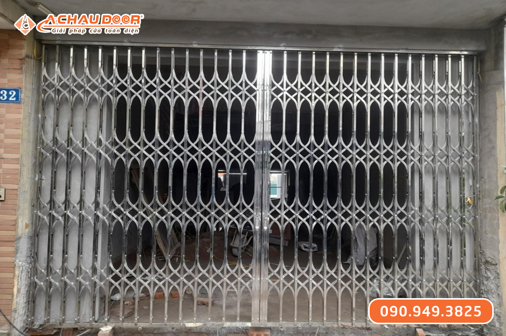 Cửa Kéo Inox 304 Không Lá U 1 Ly