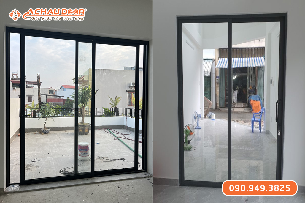 Cửa Đi Mở Trượt Nhôm Xingfa 2 Cánh