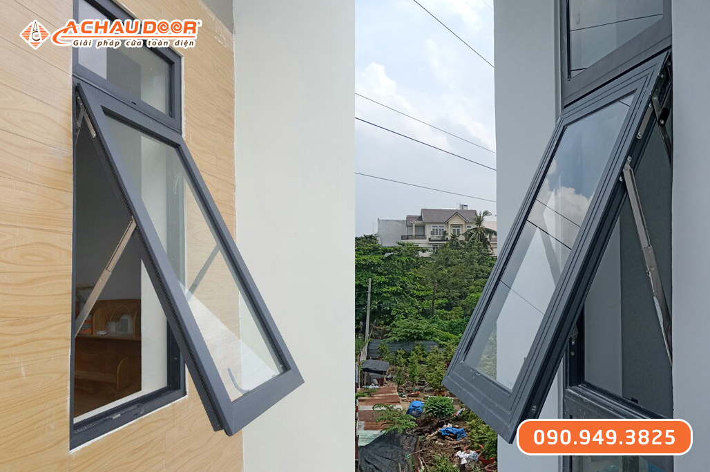 Cửa sổ mở hất 1 cánh nhôm Xingfa