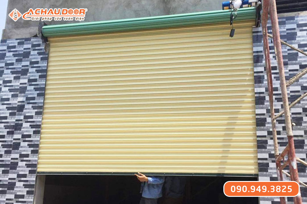 Cửa Cuốn Tôn Đài Loan 8 Dem dùng Motor