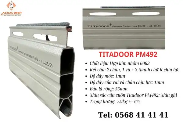 Cửa Cuốn Đức Titadoor PM 492