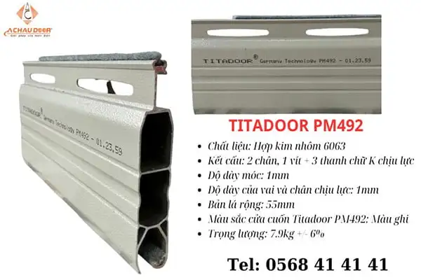 Cửa Cuốn Đức Titadoor PM 492A