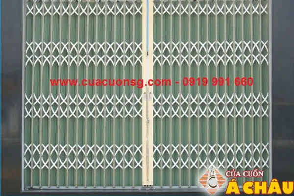 Cửa kéo Đài Loan tôn mạ màu có lá U 6 Zem
