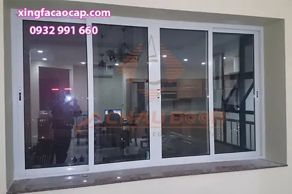 Cửa đi mở trượt nhôm Xingfa 4 cánh