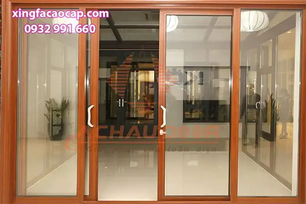 Cửa đi mở trượt nhôm Xingfa 4 cánh