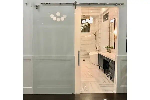 Cửa nhôm kính cường lực 1 cánh mở trượt
