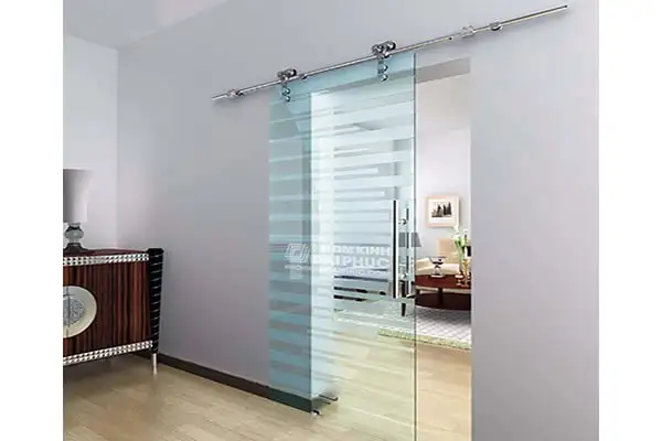 Cửa nhôm kính cường lực 1 cánh mở trượt