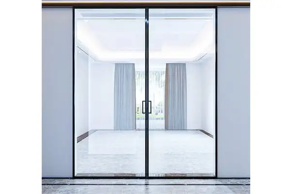 Cửa Trượt Slim 2 Cánh Lùa 2 Bên Trên 1 Ray
