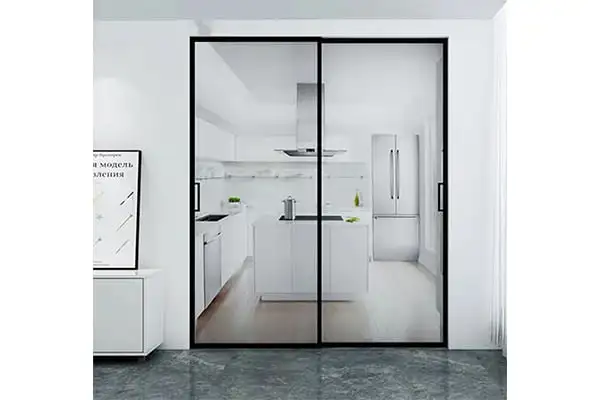 Cửa Trượt Slim 2 Cánh Lùa Trên 2 Ray