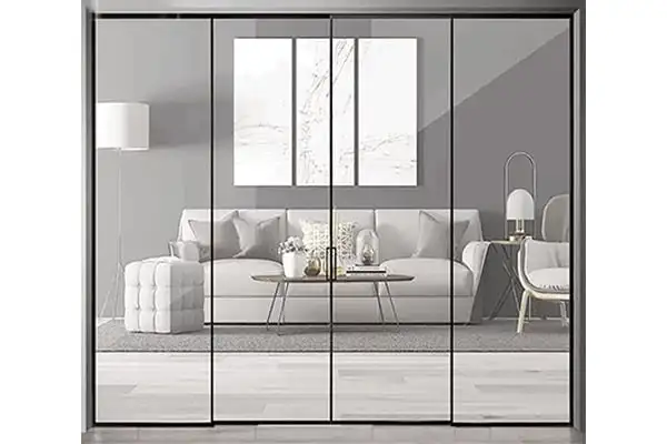 Cửa Trượt Slim 4 Cánh Lùa 2 Bên