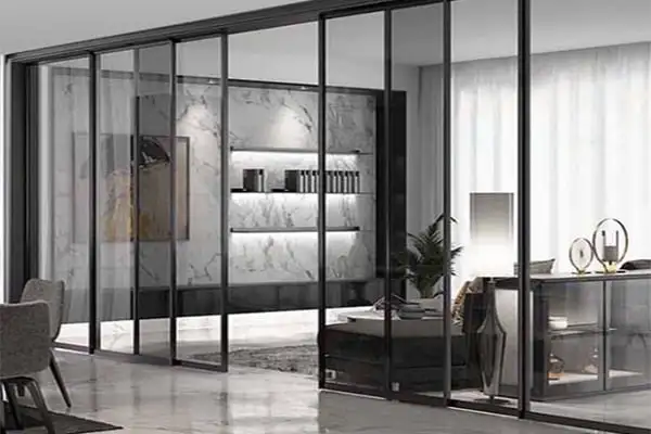 Cửa nhôm Slim 6 cánh lùa 2 bên