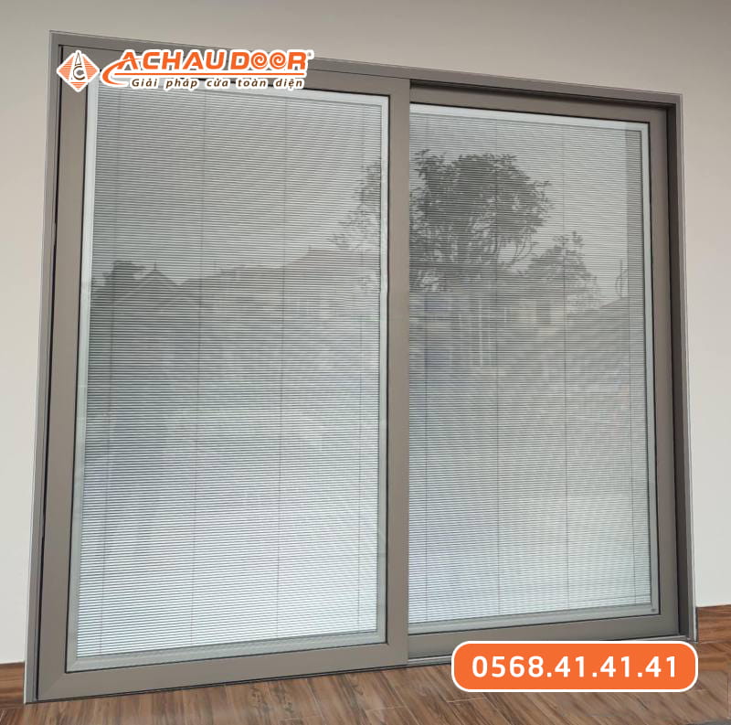 Cửa Đi Lùa 2 Cánh Nhôm Maxpro Hệ 83