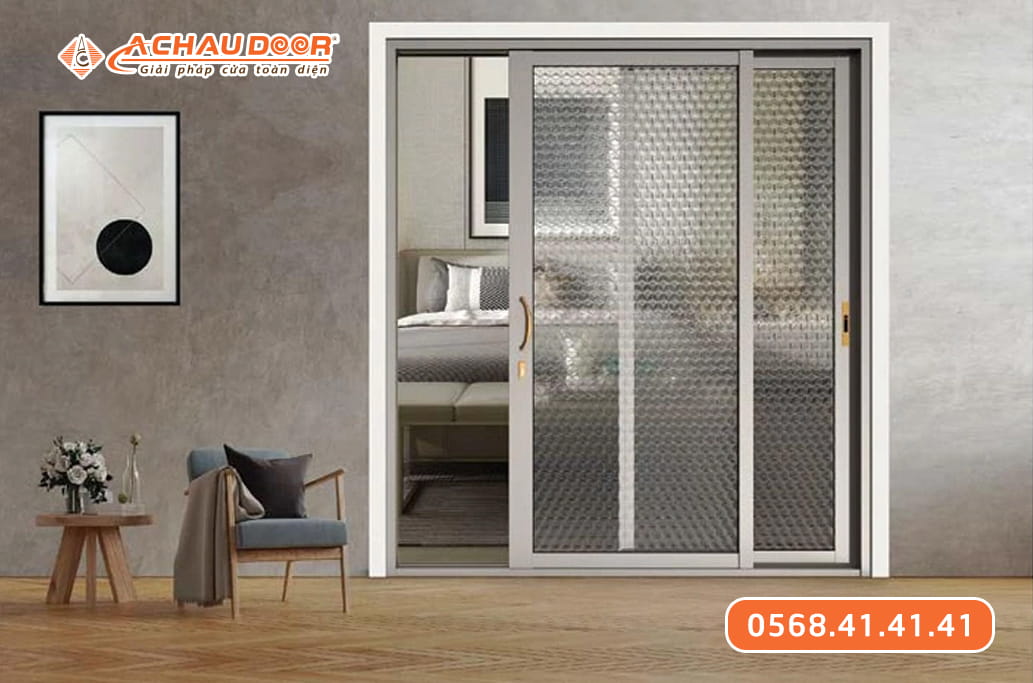 Cửa Đi Lùa 2 Cánh Nhôm Maxpro Hệ 83