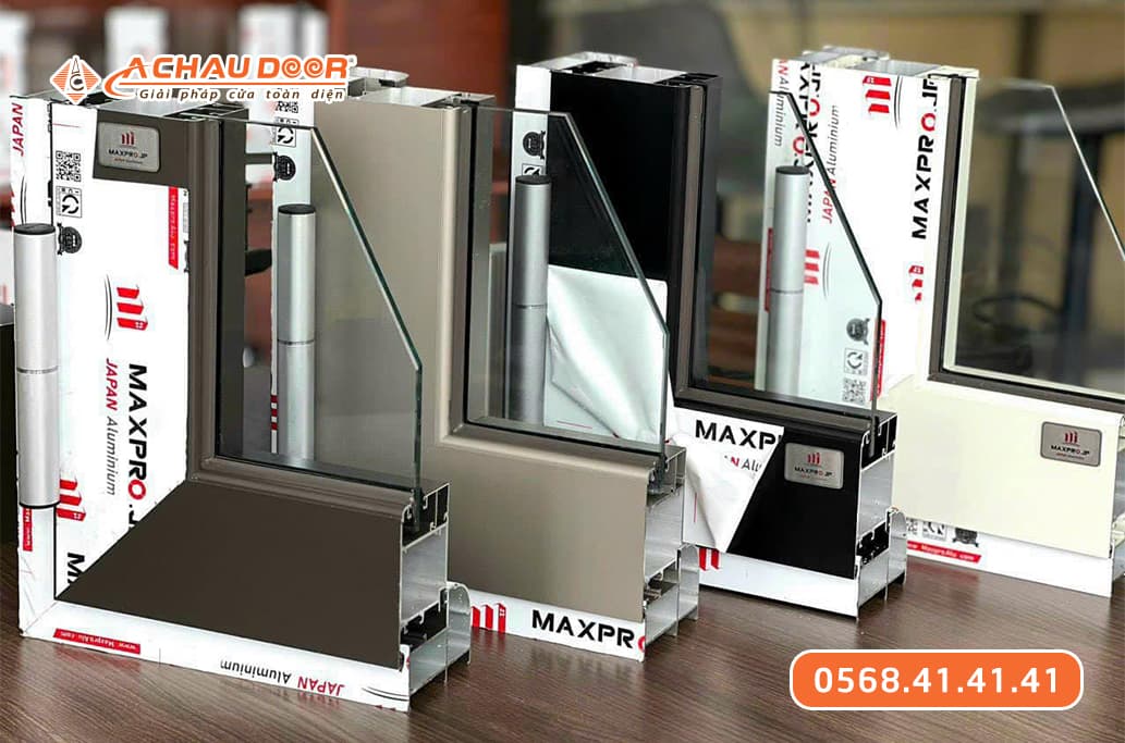 Cửa Đi Lùa 2 Cánh Nhôm Maxpro Hệ 83