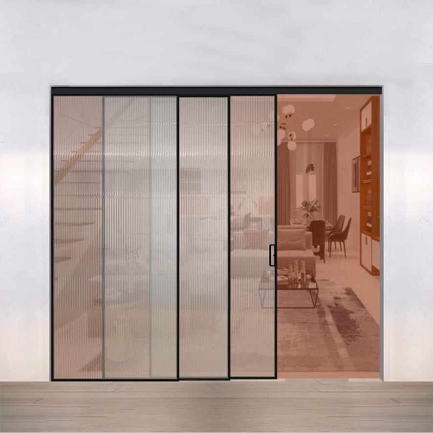 Cửa Nhôm Trượt Quay Slim 3 Cánh