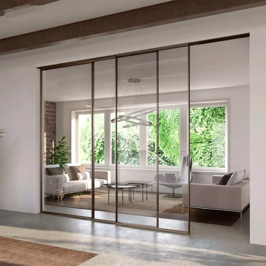 Cửa Nhôm Trượt Quay Slim Cánh Liên Kết