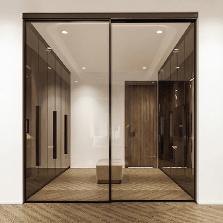 Cửa Trượt Slim 2 Cánh Lùa Trên 2 Ray