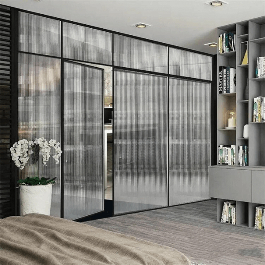 Vách Ngăn Phòng Hệ Slim Có Cửa Mở Quay