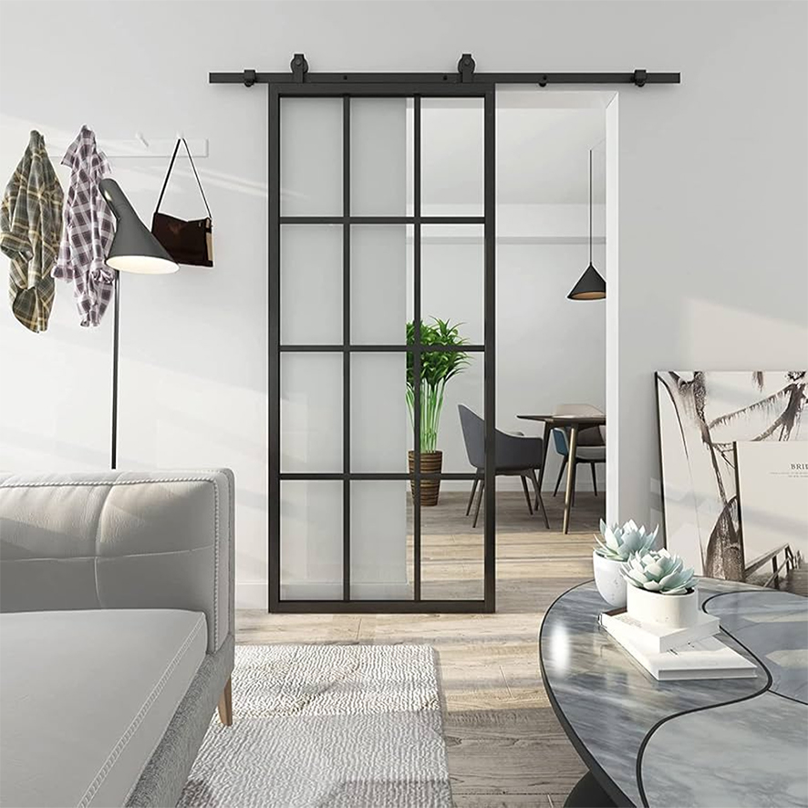 Cửa nhôm kính cường lực 1 cánh mở trượt