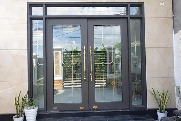 Cửa nhôm thủy lực bản 140