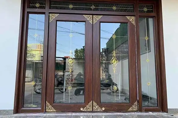 Cửa nhôm thủy lực bản 180