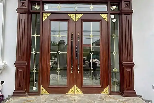 Cửa nhôm thủy lực bản 180