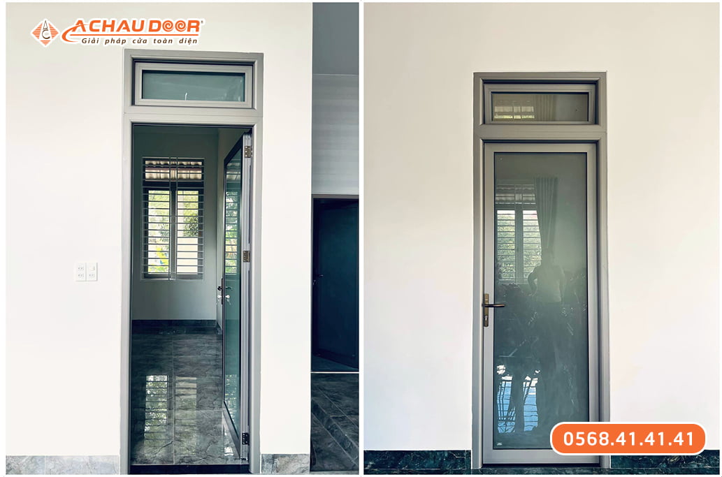 Cửa Đi 1 Cánh Mở Nhôm Maxpro Hệ 83