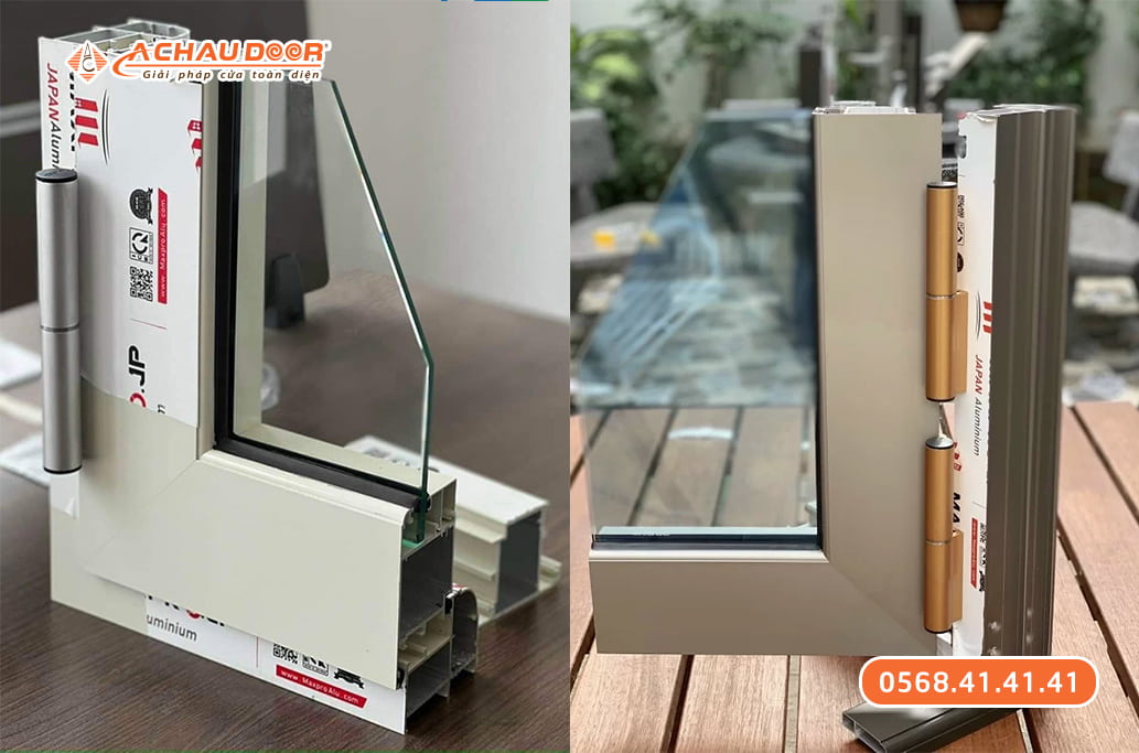 Cửa Đi 1 Cánh Mở Nhôm Maxpro Hệ 83