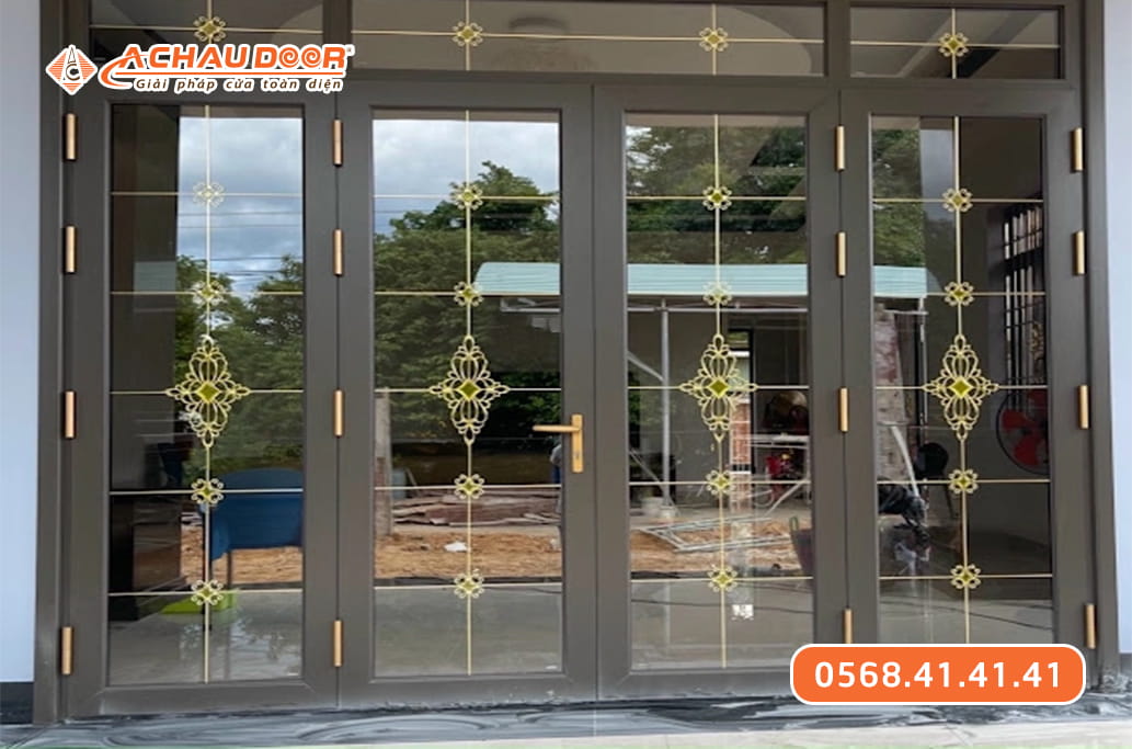 Cửa Đi 4 Cánh Mở Nhôm Maxpro Hệ 83