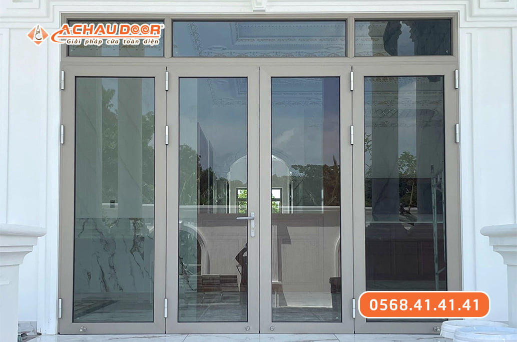 Cửa Đi 4 Cánh Mở Nhôm Maxpro Hệ 83