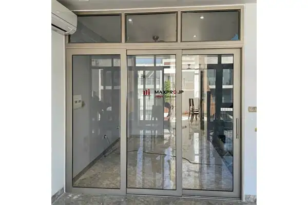 Cửa đi lùa 3 cánh nhôm Maxpro hệ 115