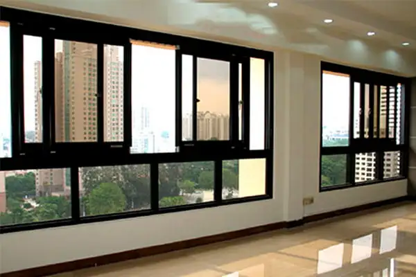 Cửa sổ lùa trượt 6 cánh nhôm JMA hệ 55