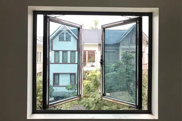 Cửa sổ mở quay 2 cánh nhôm XingfaWindow