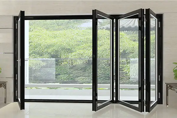 Cửa xếp trượt 4 cánh nhôm JMA hệ 55