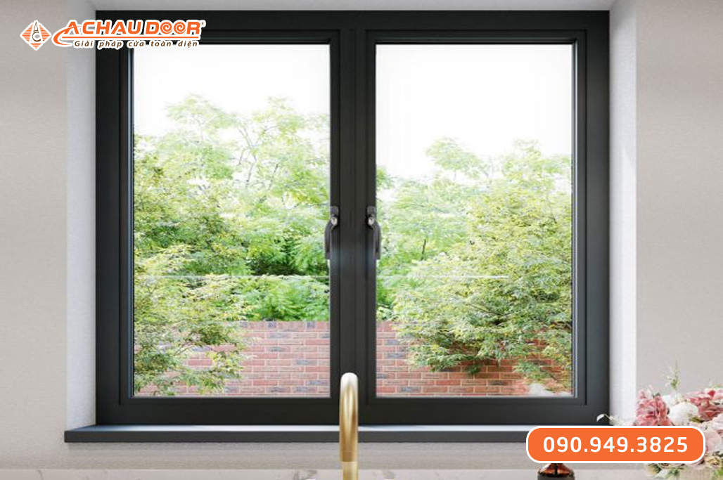 Cửa sổ mở quay 2 cánh nhôm XingfaWindow