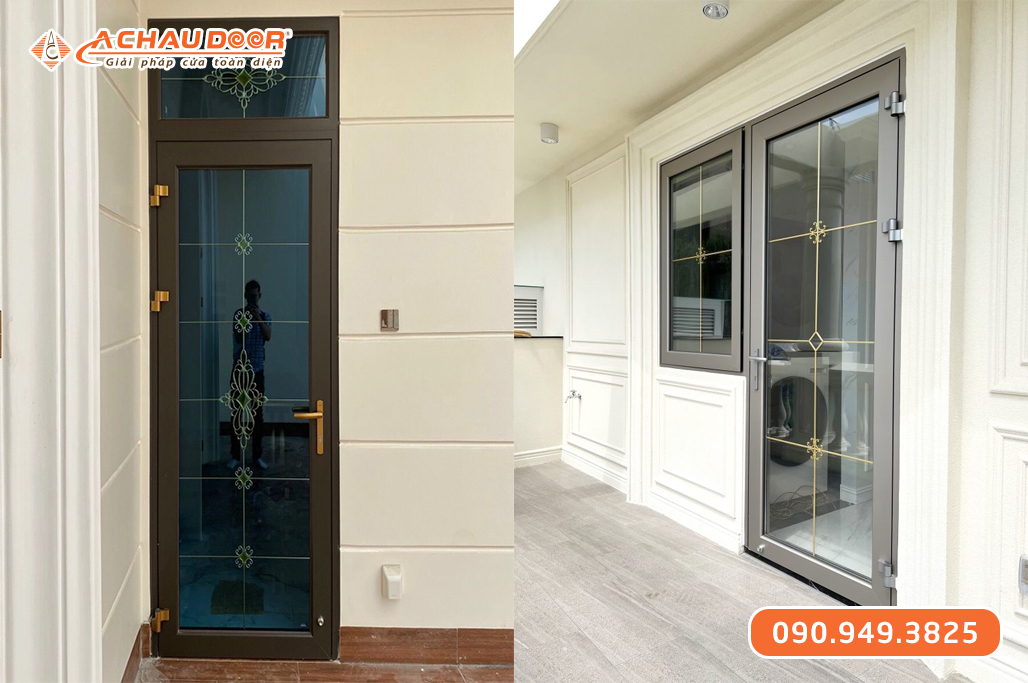 Cửa Đi 1 Cánh Nhôm Maxpro Hệ 55