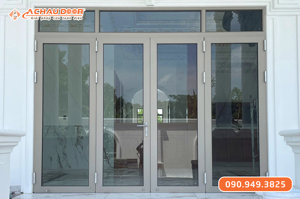 Cửa Đi 4 Cánh Mở Nhôm Maxpro Hệ 83