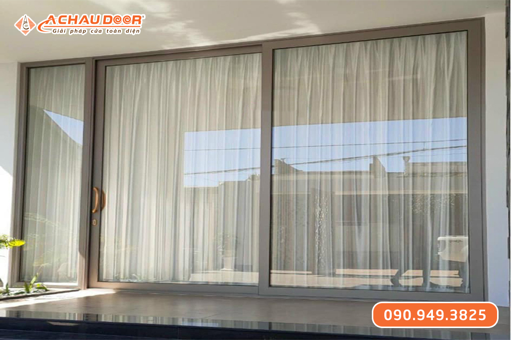 Cửa Đi Lùa 2 Cánh Nhôm Maxpro Hệ 115